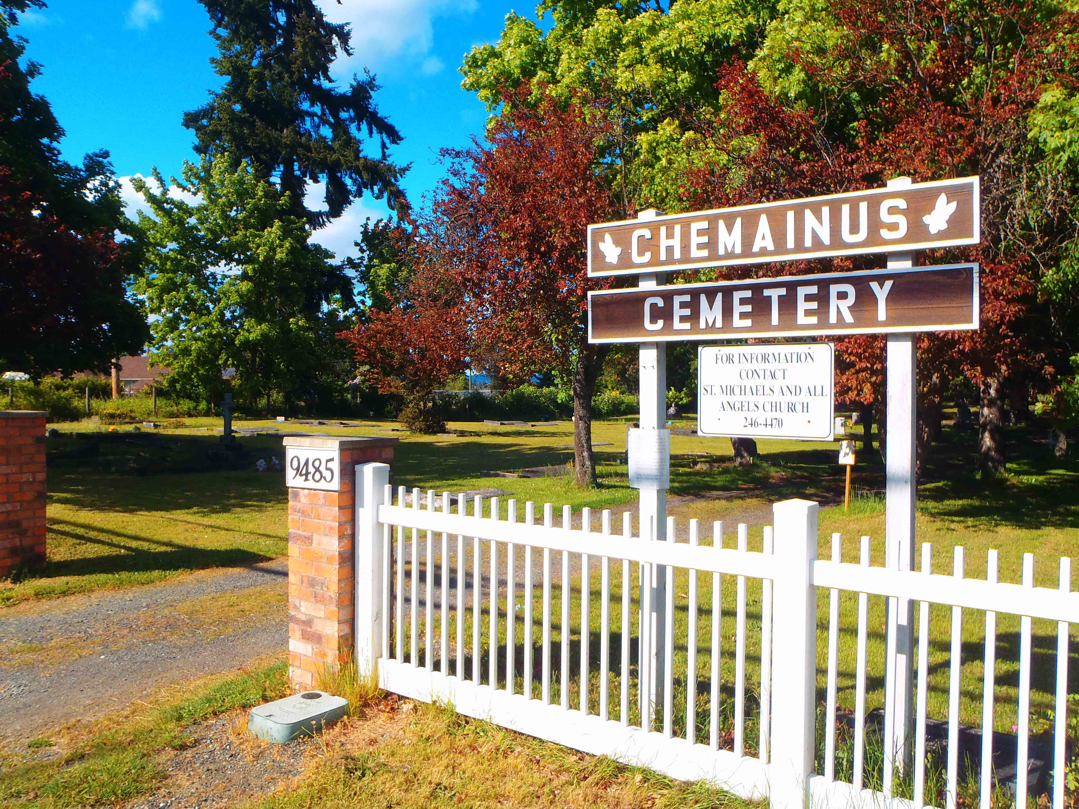 Chemainus Cemetery entrance